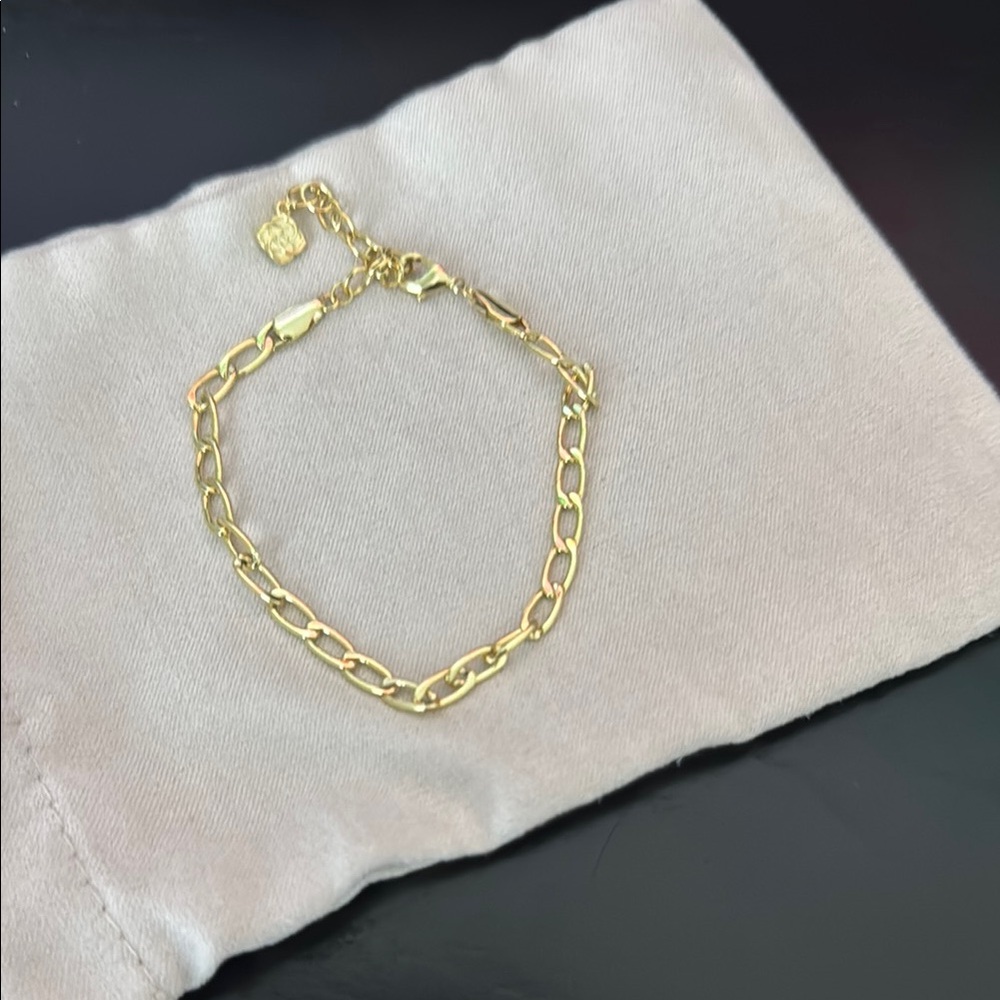 Kendra Scott Gold Chain Bracelet with Classic Link Design